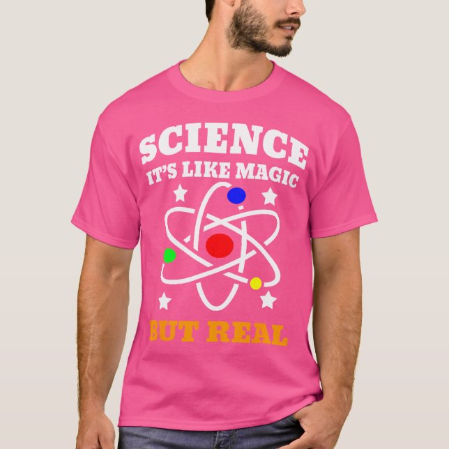 Camiseta Science Its Like Magic But Real Scientist Kid (Anverso)