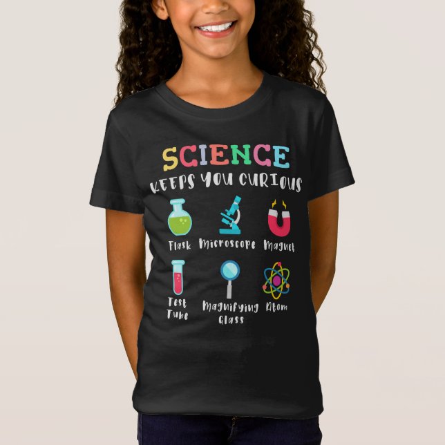 Camiseta Science keeps you curious (Anverso)