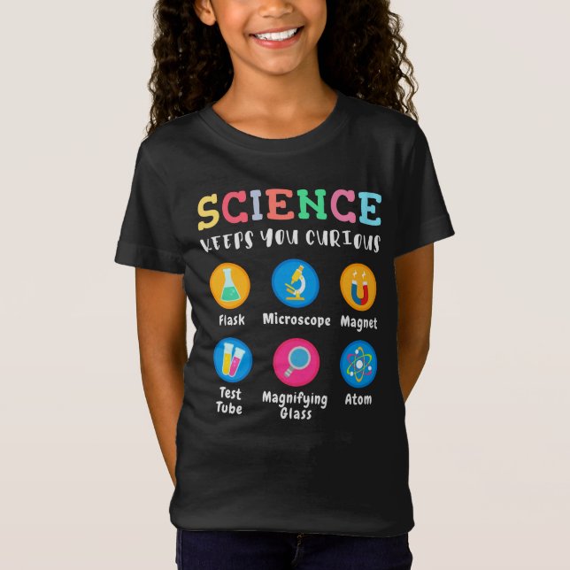 Camiseta Science keeps you curious (Anverso)