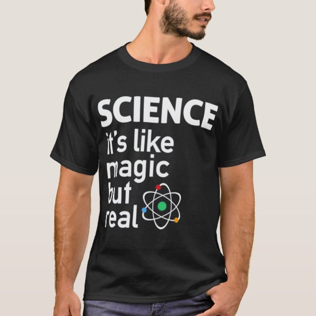 Camiseta Science like magic but real friends boy (Anverso)