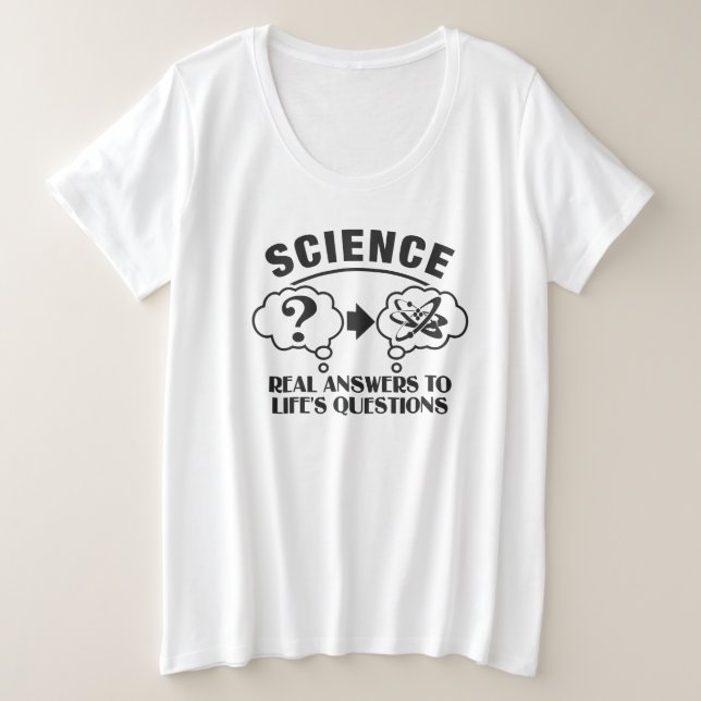 Camiseta Science Responde - elegir estilo y color (Anverso del diseño)