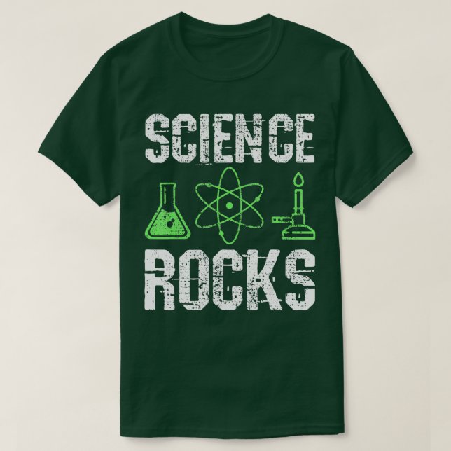 Camiseta Science Rocks Biologist Chemistry Physics Teacher  (Diseño del anverso)
