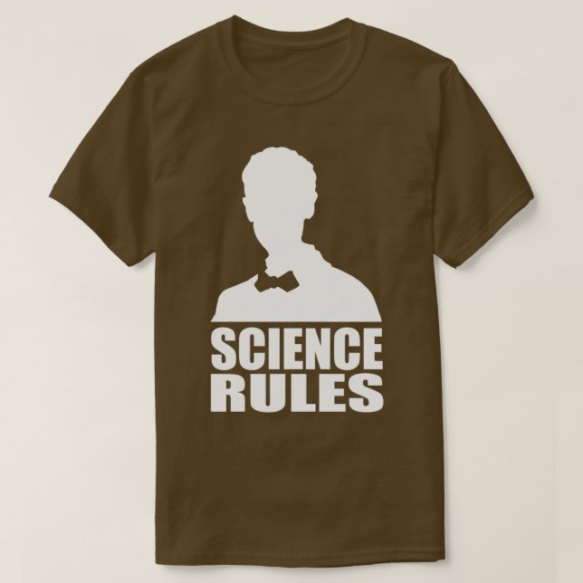 Camiseta Science Rules 1  (Diseño del anverso)