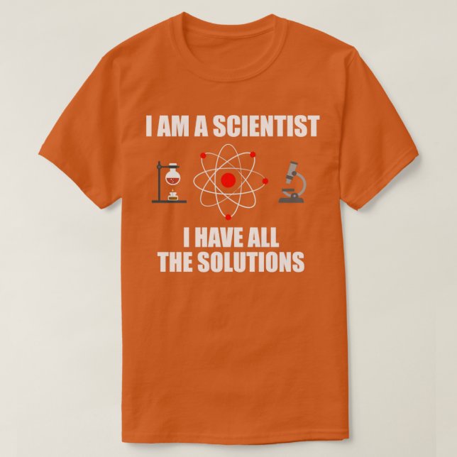 Camiseta Science Scientist nerd atom physics chemistry (Diseño del anverso)