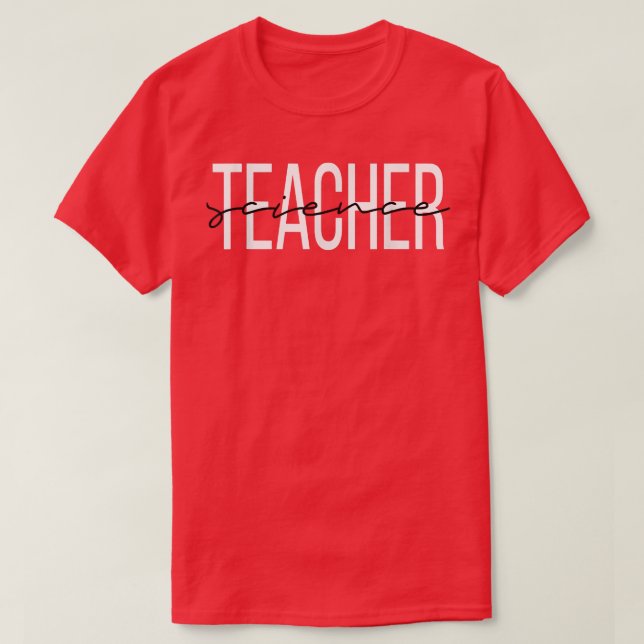 Camiseta Science Teacher Women in Science  (Diseño del anverso)