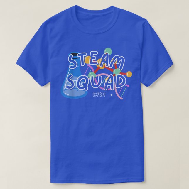 Camiseta Science Team STEAM SQUAD Teacher Student Technolog (Diseño del anverso)