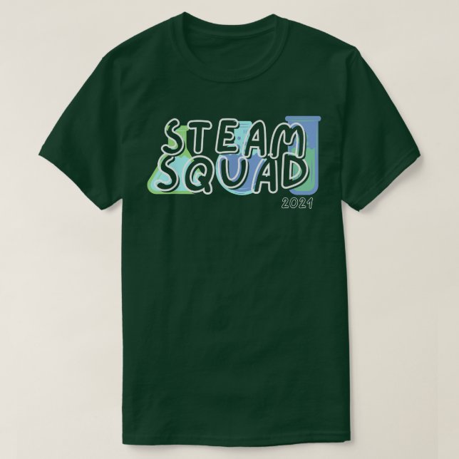 Camiseta Science Team STEAM SQUAD Teacher Student Technolog (Diseño del anverso)