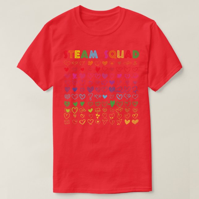 Camiseta Science Tech Engineering Art Math Teacher STEAM Sq (Diseño del anverso)