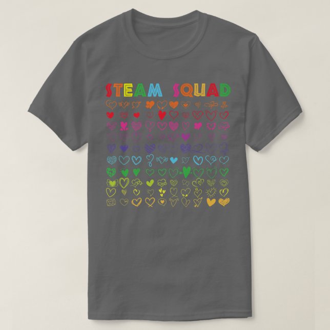 Camiseta Science Tech Engineering Art Math Teacher STEAM Sq (Diseño del anverso)