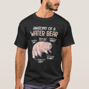 Camiseta Scienti de microbiología tardígrado de anatomía