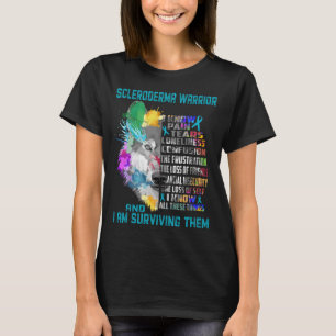 Camiseta Scleroderma Awareness Ribbon Support Gifts