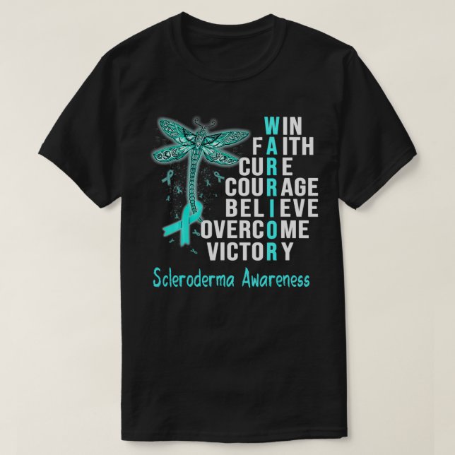 Camiseta Scleroderma Warrior Scleroderma Awareness (Diseño del anverso)