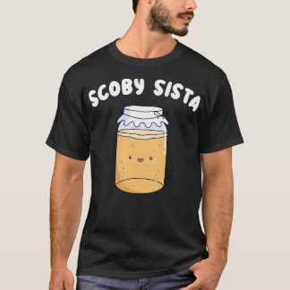 Camiseta Scoby Sista Cute Kombucha Lover Dibujo