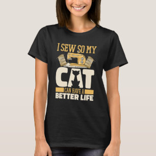 Camiseta Scoder Cat Sewer Handcraft Seamstress Se