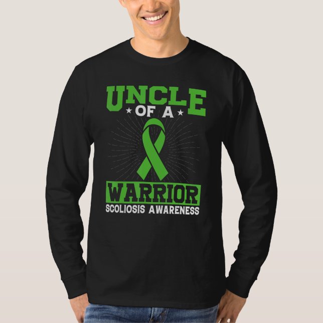 Camiseta Scoliosis  Back Spinal Injury Warrior's Uncle Scol (Anverso)
