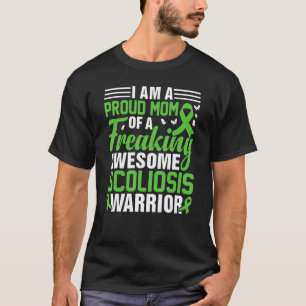 Camiseta Scoliosis Mamá de una lesión en la espalda Guerrer