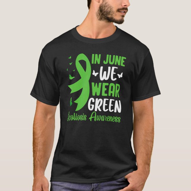 Camiseta Scoliosis Spine Back Surgery Awareness Ribbon Scol (Anverso)