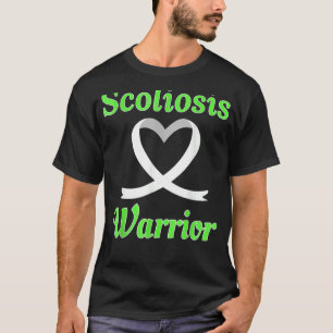 Camiseta Scoliosis Warrior Cinta cardíaca Conciencia