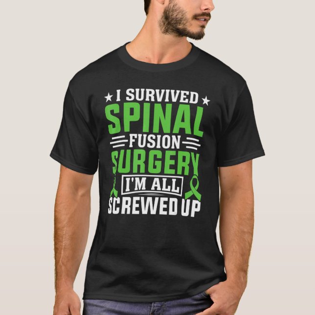 Camiseta Scoliosis Warrior Spinal Fusion Surgery Scoliosis  (Anverso)