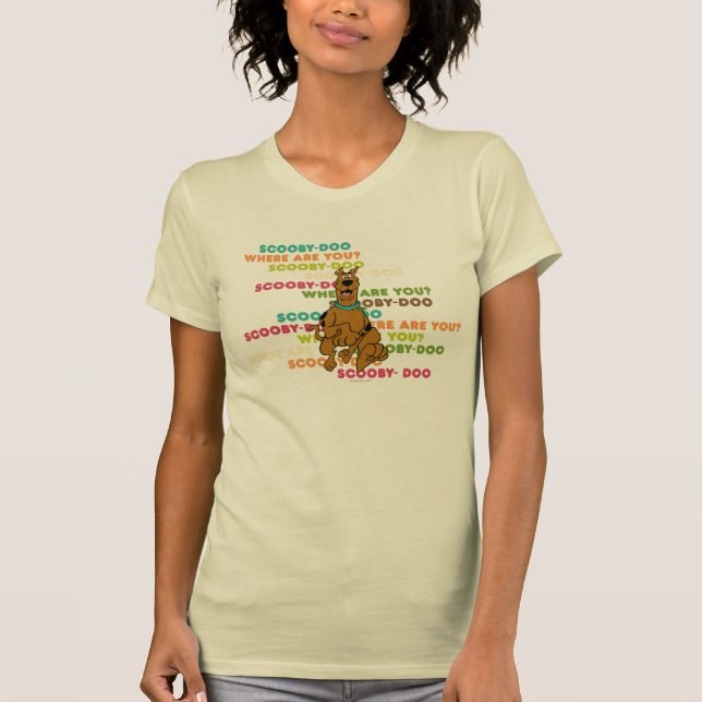 Camiseta Scooby-Doo Dirigiendo "¿Dónde Estás?" (Anverso)
