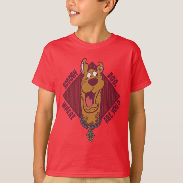 Camiseta Scooby-Doo ¿Dónde está el gráfico tribal? (Anverso)