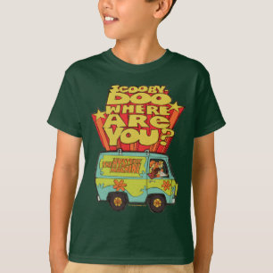 Camiseta Scooby-Doo el   "donde está usted?" Dibujo animad