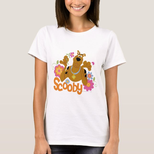 Camiseta Scooby-Doo En Flores (Anverso)