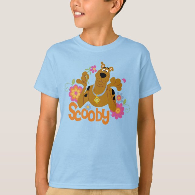 Camiseta Scooby-Doo En Flores (Anverso)