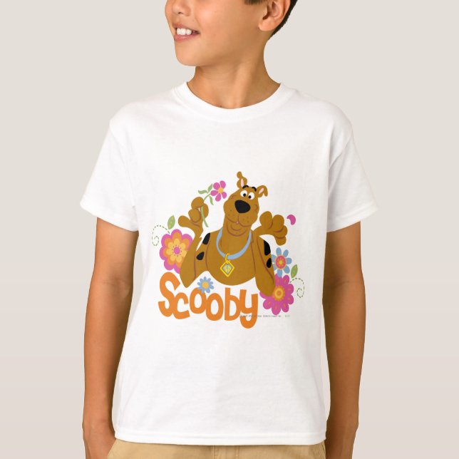 Camiseta Scooby-Doo En Flores (Anverso)