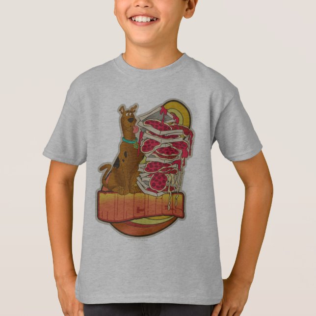 Camiseta Scooby-Doo | Foto de Pizza "Munchies" Gráfico (Anverso)