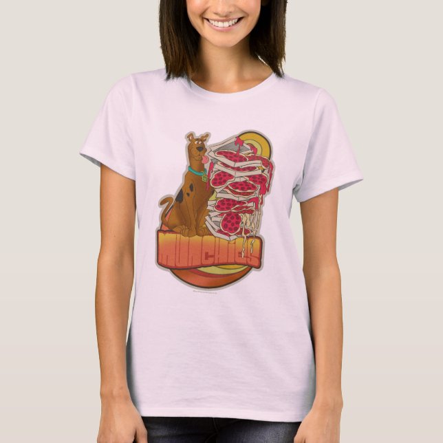 Camiseta Scooby-Doo | Foto de Pizza "Munchies" Gráfico (Anverso)