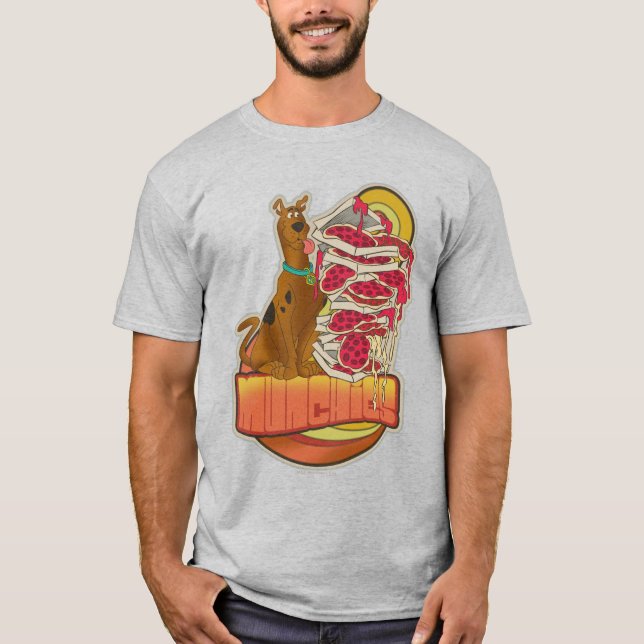 Camiseta Scooby-Doo | Foto de Pizza "Munchies" Gráfico (Anverso)