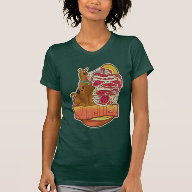 Camiseta Scooby-Doo | Foto de Pizza "Munchies" Gráfico (Anverso)