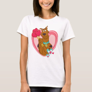 Camiseta Scooby-Doo Holding Heart Lolipops