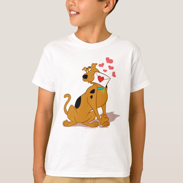 Camiseta Scooby-Doo - Holding Valentine Envelope (Anverso)