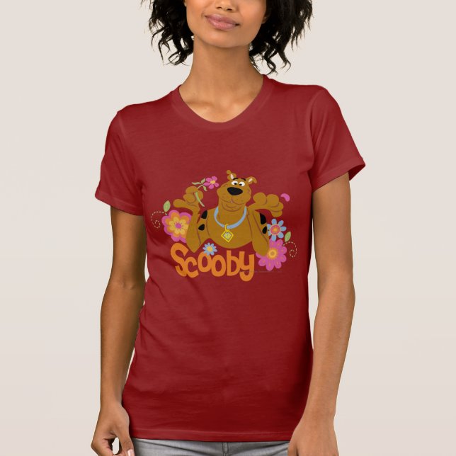 Camiseta Scooby-Doo In Flowers (Anverso)