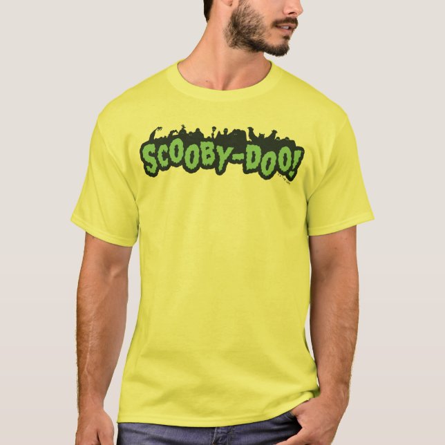 Camiseta ¡Scooby-Doo! Logotipo de silueta de monstruos (Anverso)