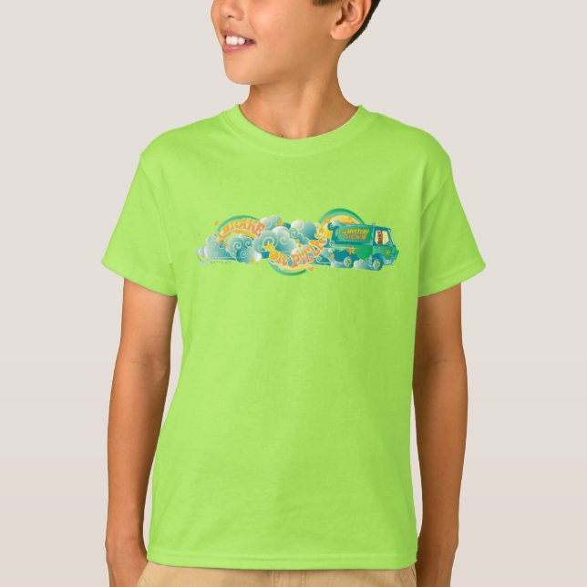 Camiseta Scooby-Doo | Máquina De Misterio "Freno Por Pizza" (Anverso)