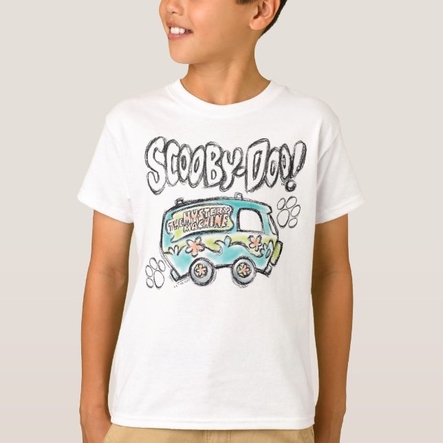 Camiseta Scooby-Doo | Mystery Machine Sketch (Anverso)