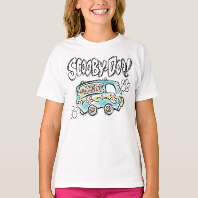 Camiseta Scooby-Doo | Mystery Machine Sketch (Anverso)