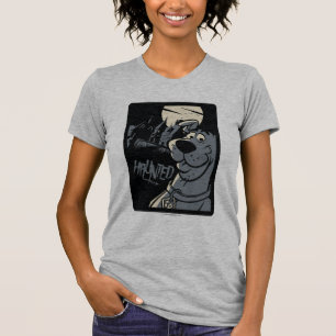 Camiseta Scooby-Doo Noir Obstaculizado Gráfico de la mansió