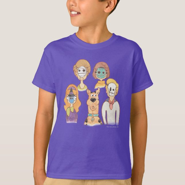 Camiseta Scooby-Doo | Nuestras máscaras de Halloween (Anverso)