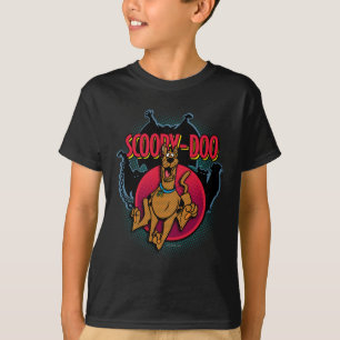 Camiseta Scooby-Doo que corre de los fantasmas gráficos