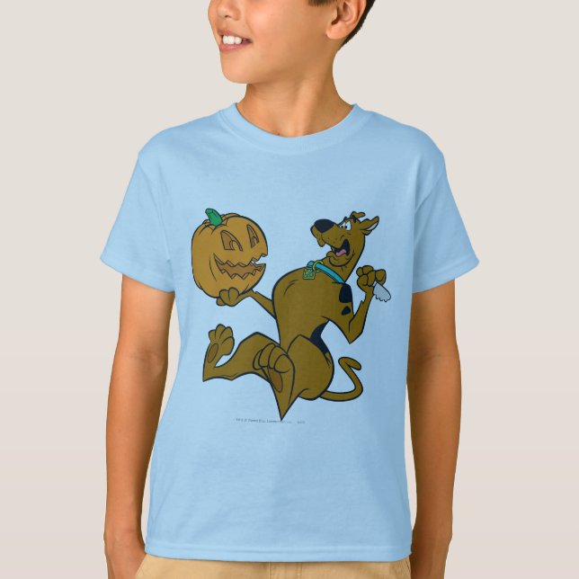 Camiseta Scooby-Doo que talla la calabaza (Anverso)