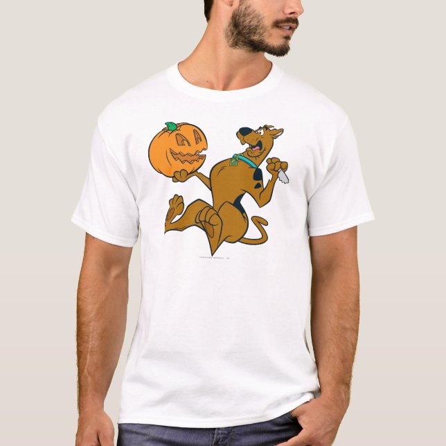 Camiseta Scooby-Doo que talla la calabaza (Anverso)