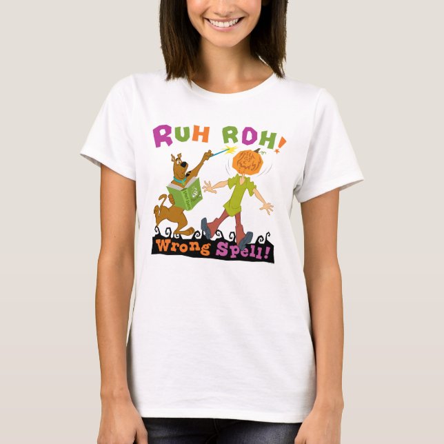 Camiseta Scooby-Doo ¡Ruh Roh! ¡El deletreo equivocado! (Anverso)