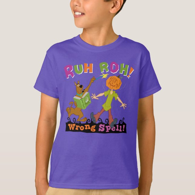 Camiseta Scooby-Doo ¡Ruh Roh! ¡El deletreo equivocado! (Anverso)
