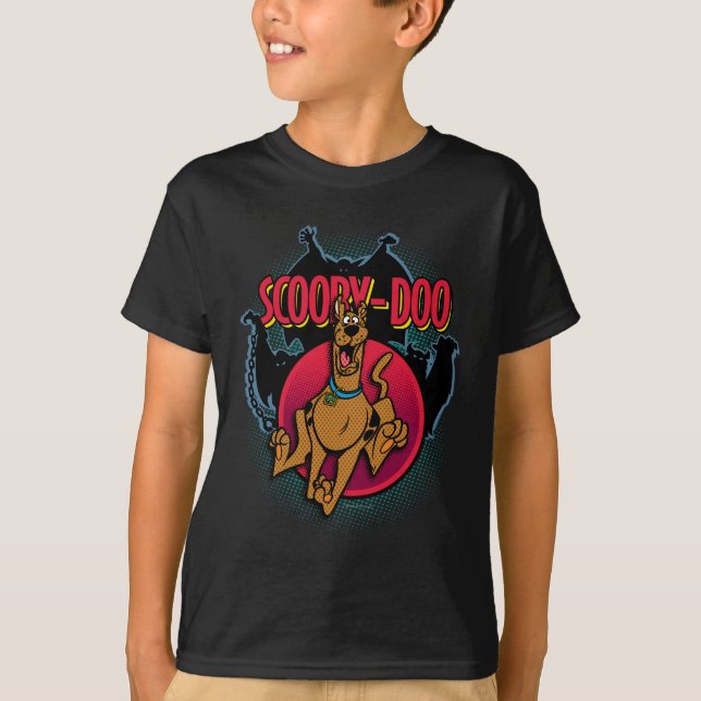 Camiseta Scooby-Doo Running From Ghosts Graphic (Anverso)