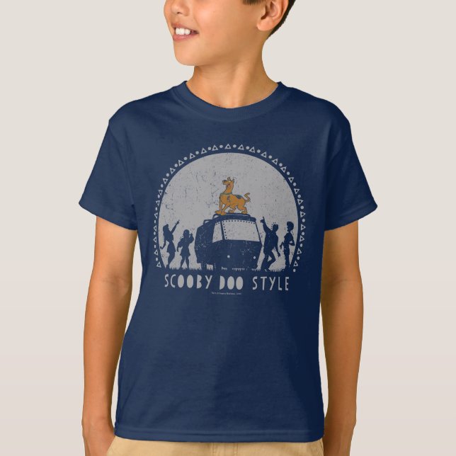 Camiseta Scooby-Doo Style Tribal Van Silhouette (Anverso)