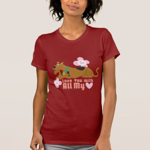 Camiseta Scooby-Doo "Te amo con todo mi corazón"